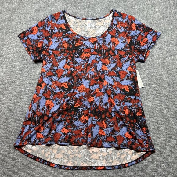 LulaRoe Lot of 2 Classic T-Shirt Womens XL Multicolor Floral Stretch New - Picture 5 of 7